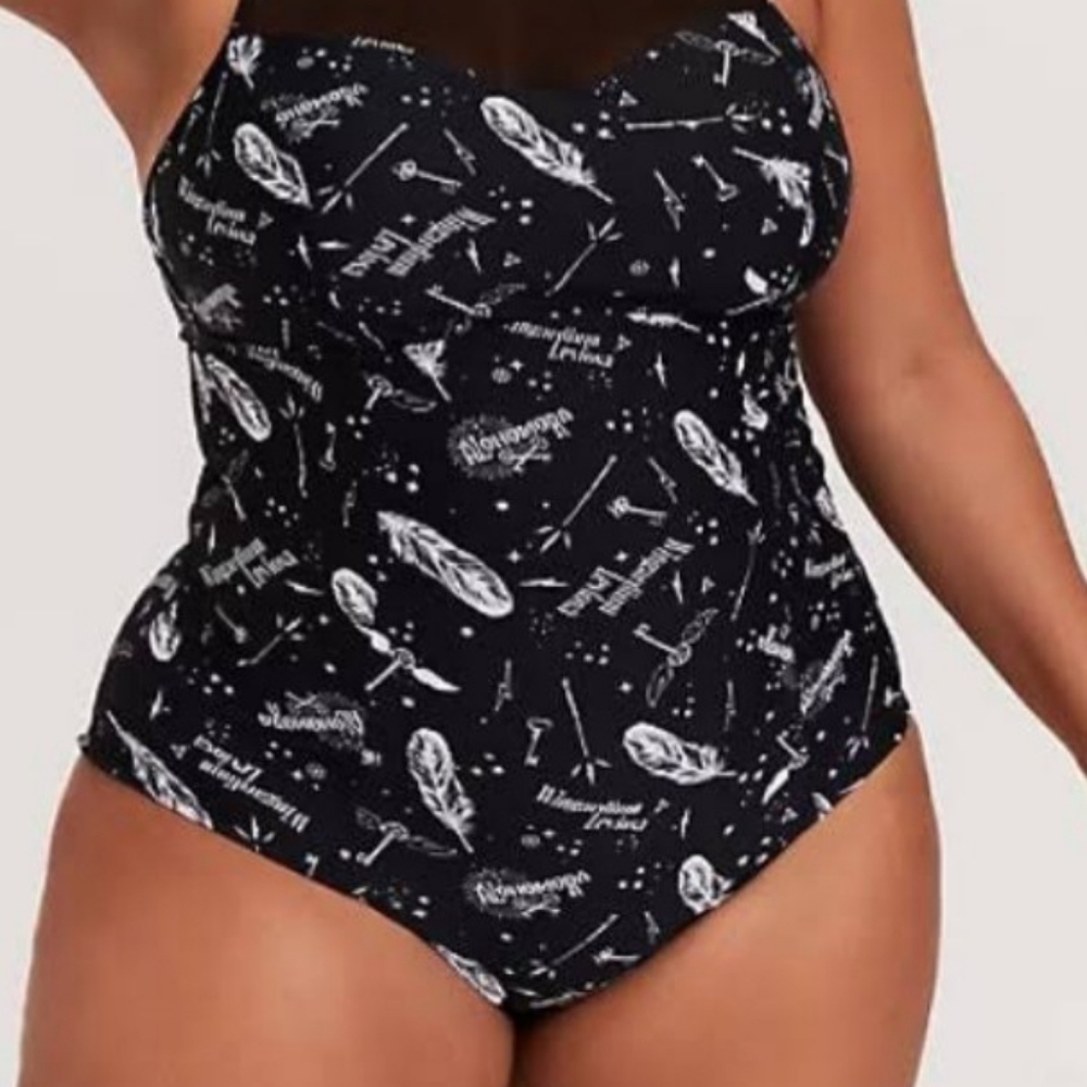 SOLD, Harry Potter Spell, One piece swimsuit - Picture 5 of 7
